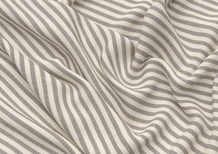 Ravelle Stripe, Clouded Grey - Twist&Fit Roman Blind - Image 4